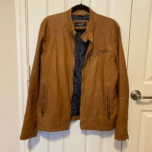 Men’s Black Rivet faux leather jacket